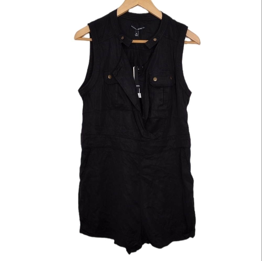 NWT Dolce Vita Old Money Portia V-Neck Sleeveless Romper Sz M
